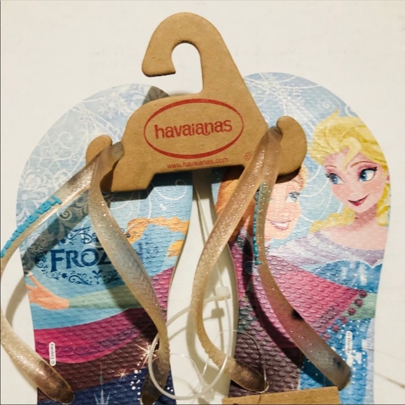 Havaianas flip flops Disney Frozen print Anna Elsa NEW with tags - Picture 4 of 6